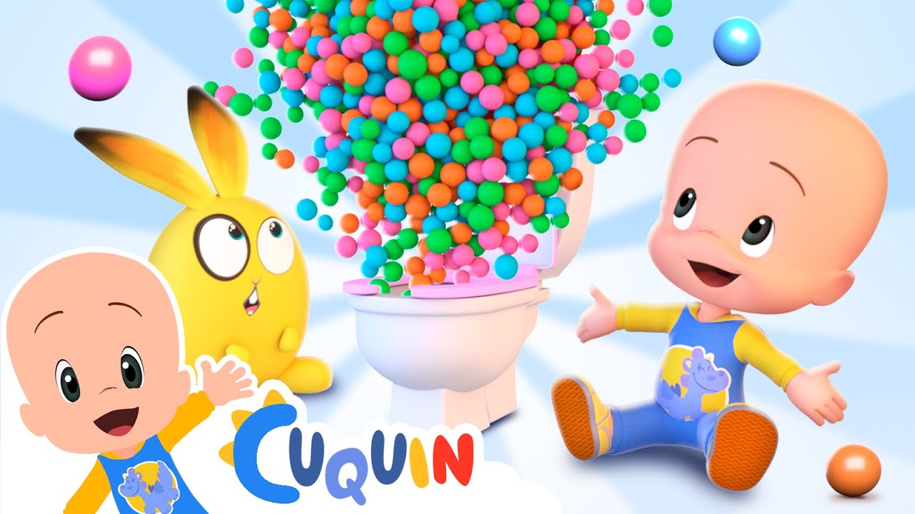 Surpresa no banheiro com Cuquin 🚽💩 Desenhos animados para bebês