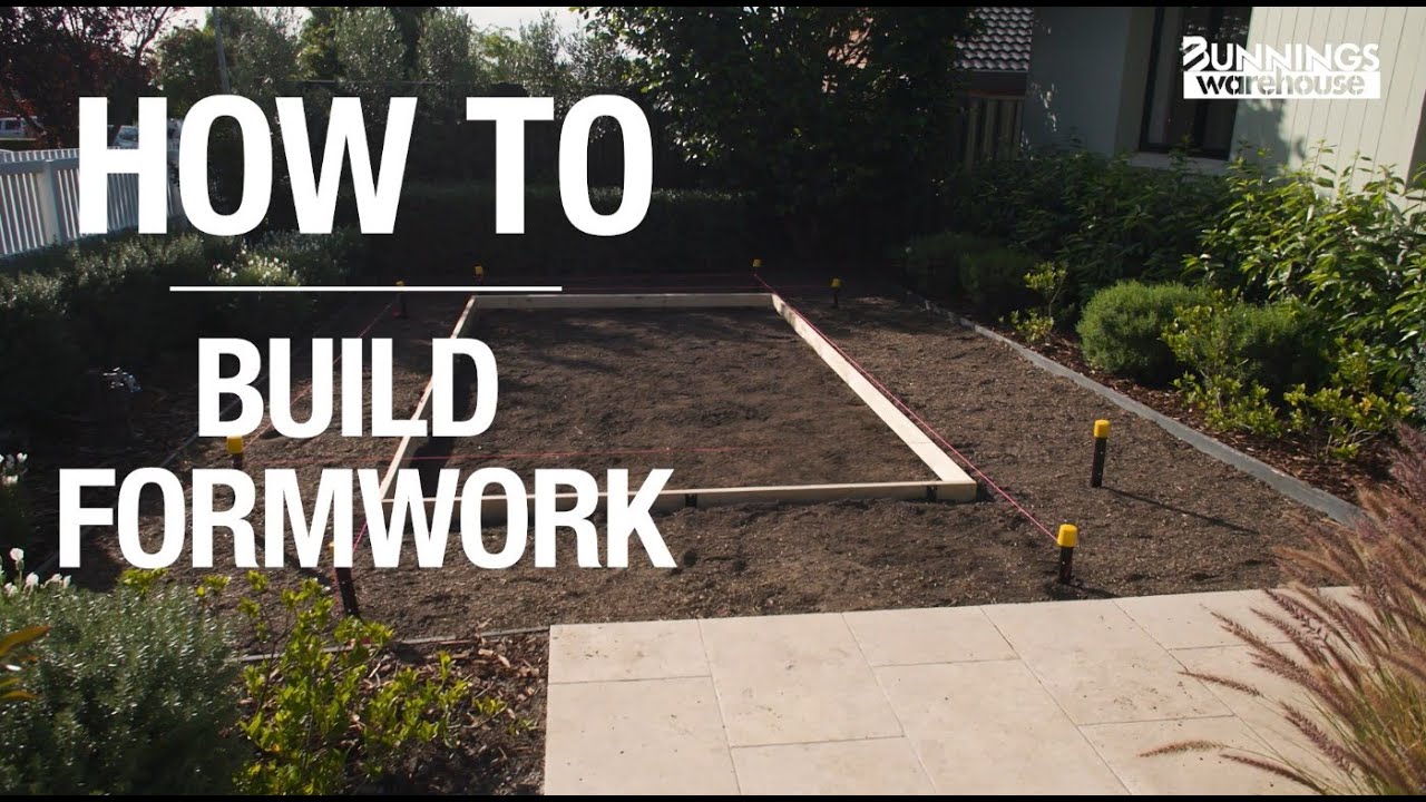 How To Build Formwork - Bunnings Warehouse