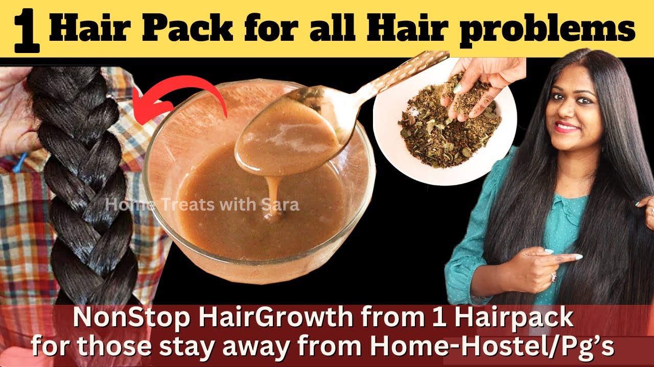 1 Hair Pack for all Hair Problems&ndash;Super fast Hair Growth Challenge! For those who Stay in Hostel/PG