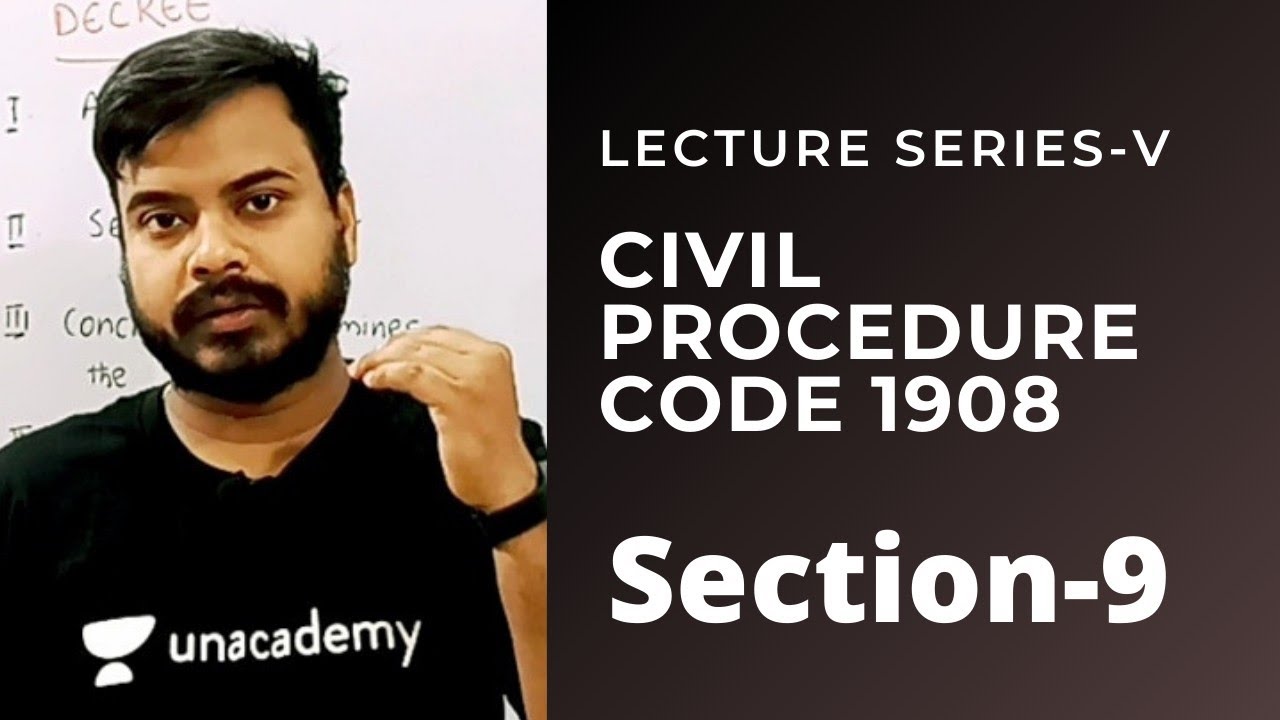 Civil Procedure Code Lecture Series | Section-9 Of CPC | Live Class On UNACADEMY |