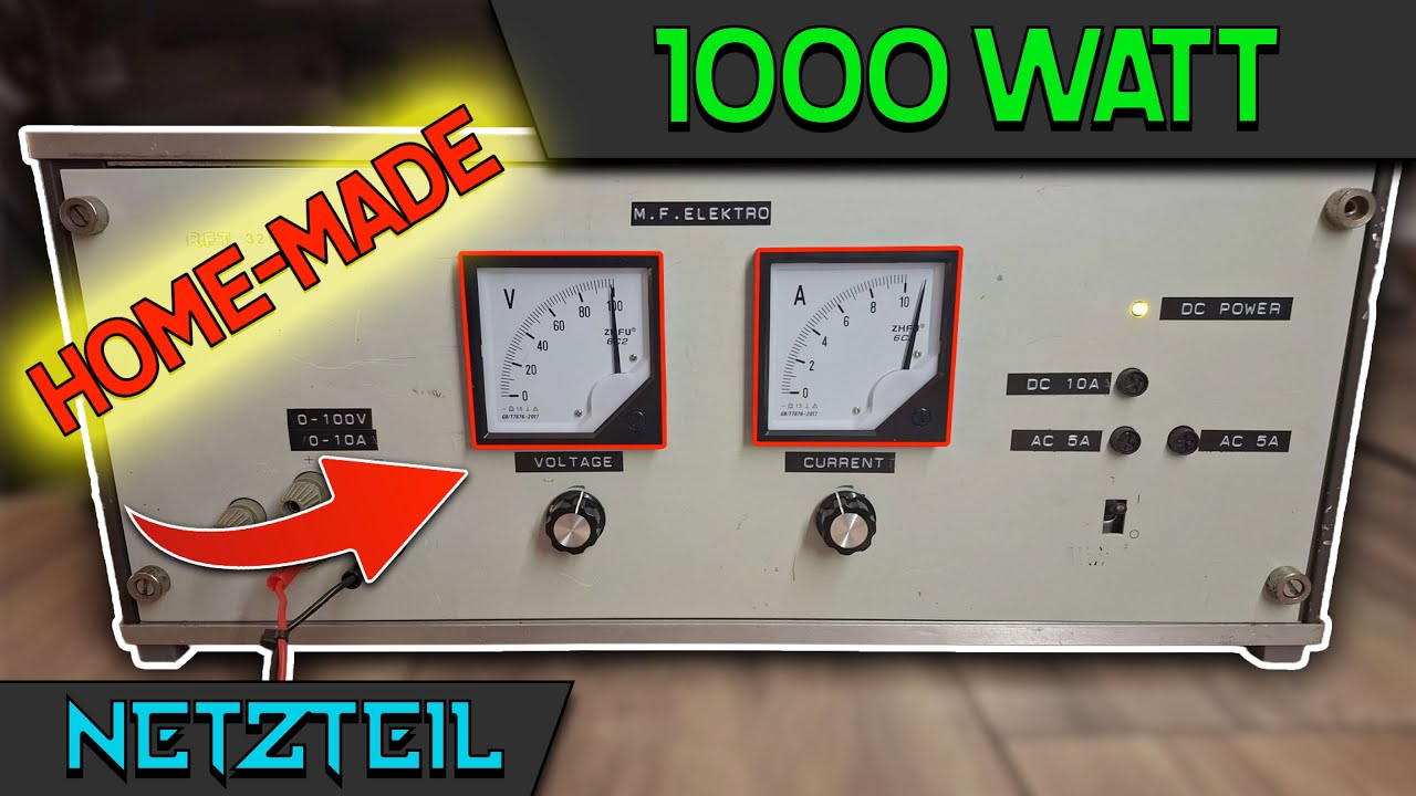 100V/10A Hochleistungsnetzteil | HOMEMADE | DIY Powersupply