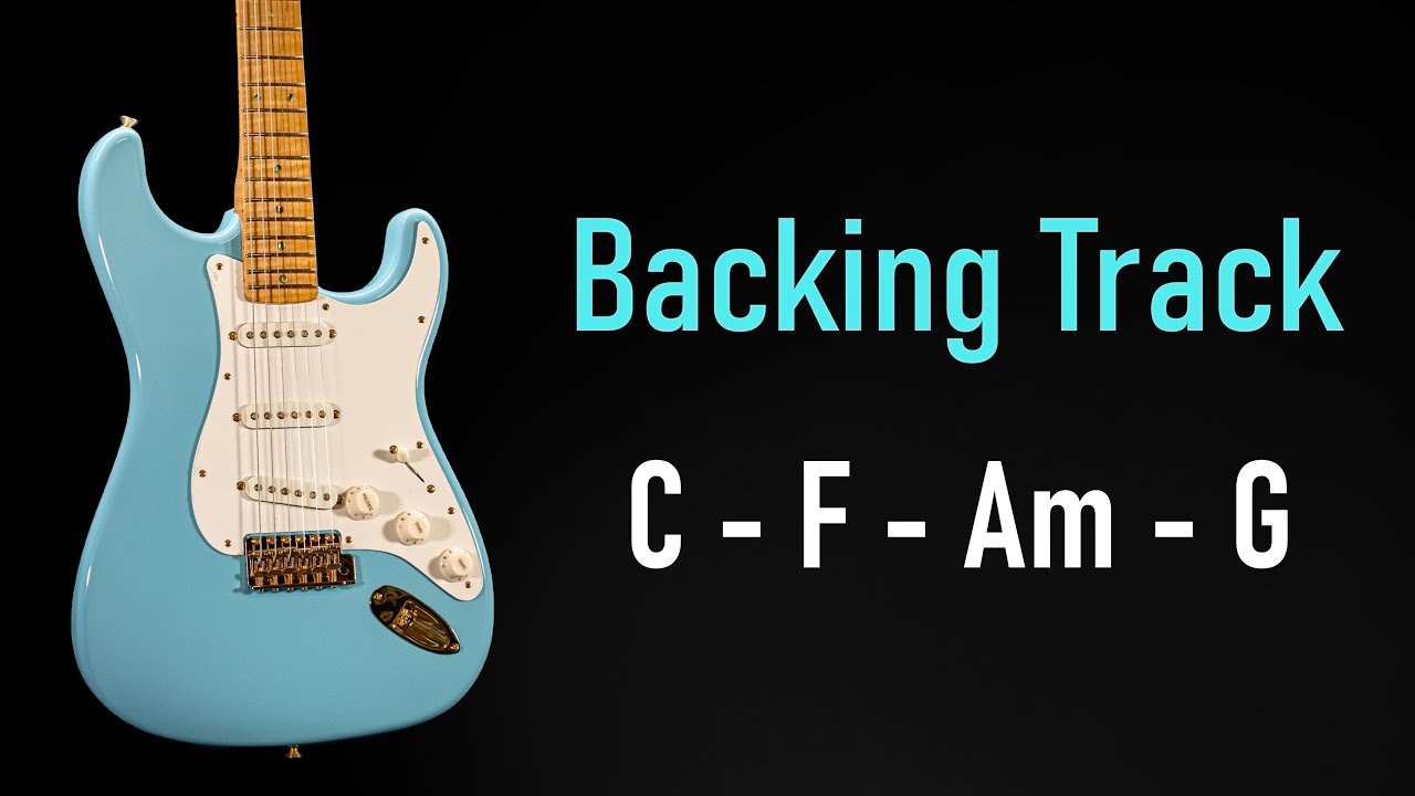 Rock Pop BACKING TRACK in C Major | C F Am G | 110 BPM | Guitar Backing Track | TGuitar
