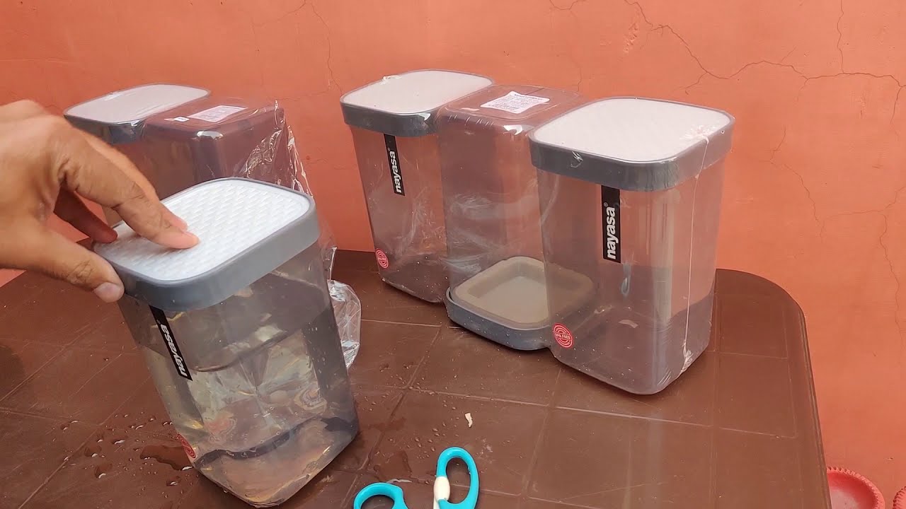 Nayasa - 1500 ml Plastic Grocery Container Unboxing