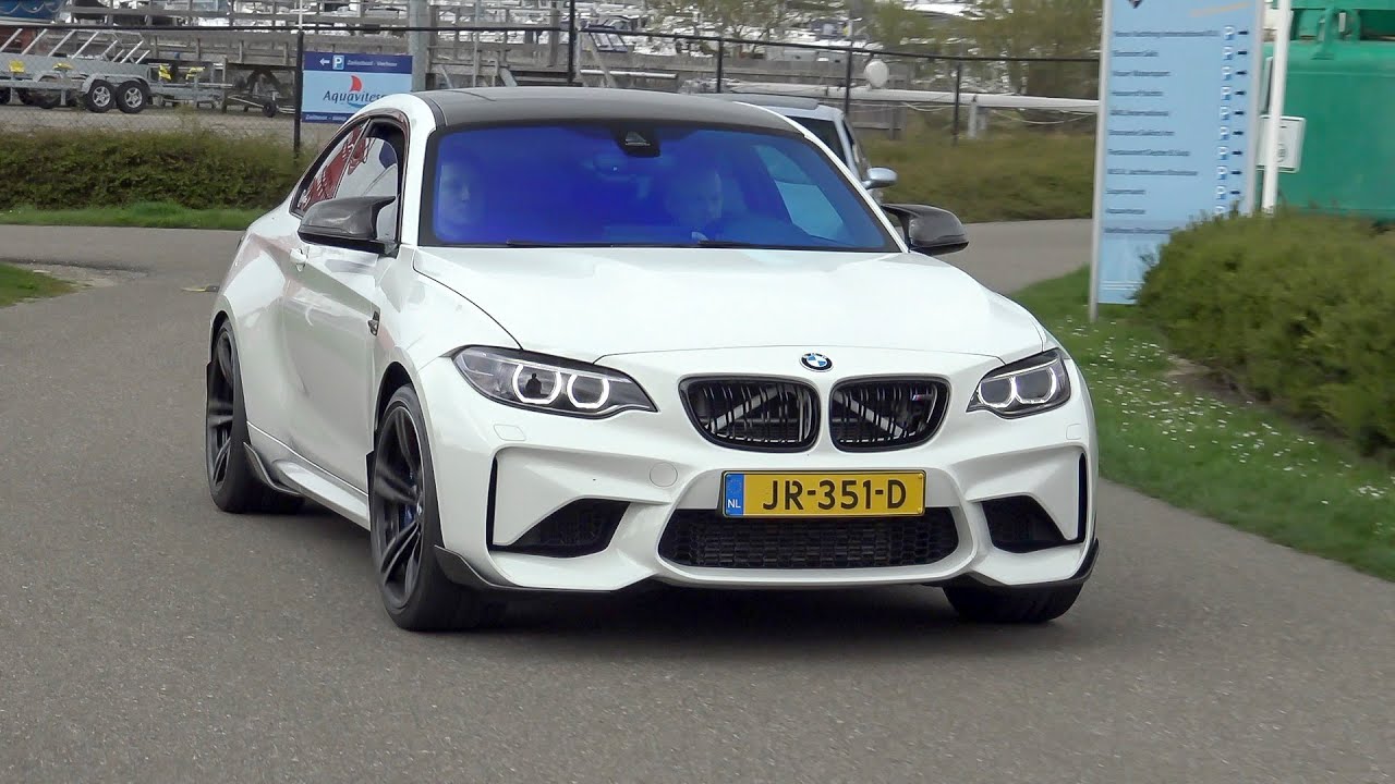 BMW M2 F87 with M Performance Exhaust - Revs,  Accelerations & Burnout !