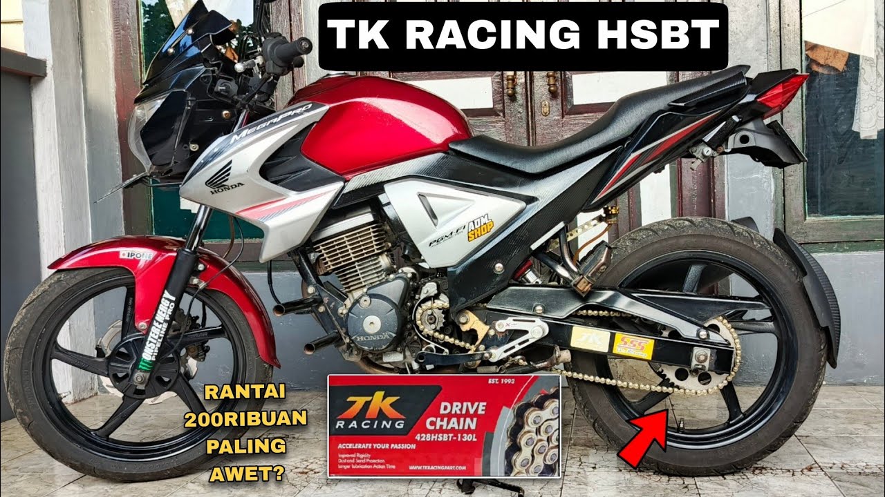 JADI JARANG STEL RANTAI ⁉️ REVIEW RANTAI TK RACING 428HSBT DI NEW MEGAPRO‼️