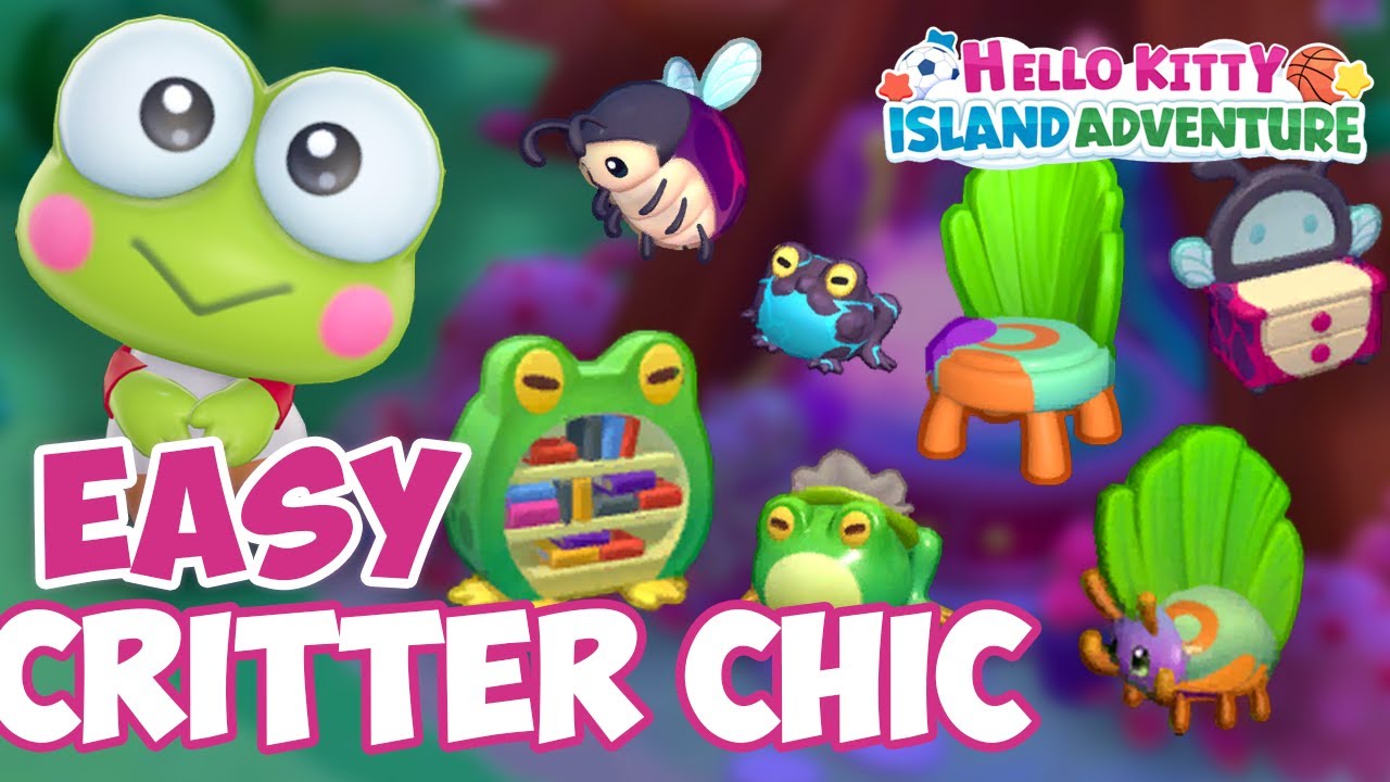 Where to find ALL the Critters for the CRITTER CHIC quest in Hello Kitty Island Adventure