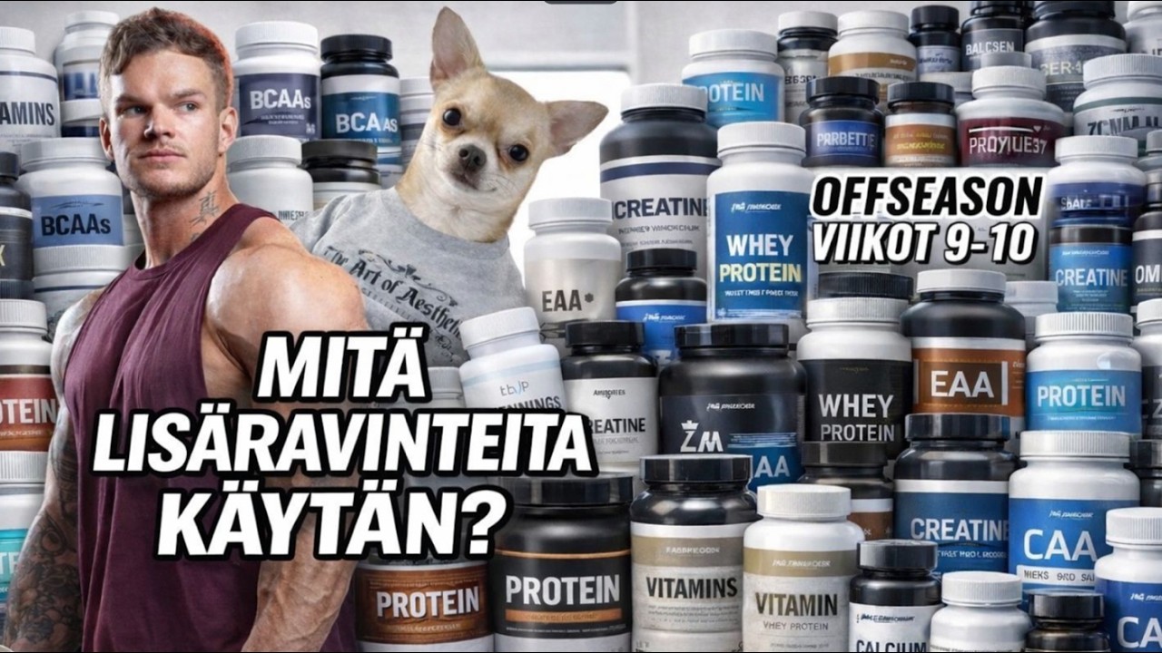 KAIKKI LISÄRAVINTEET JOITA KÄYTÄN // OFF-SEASON VIIKOT 9-10
