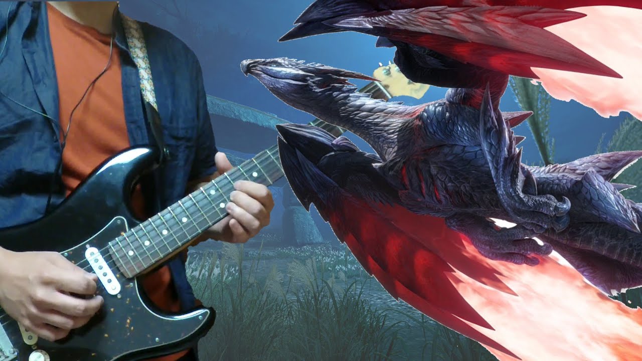 バルファルク戦闘BGM「銀翼の凶星」（MH:Rise Ver.）ギターで弾いてみた／Valstrax theme(MH:Rise Ver.)