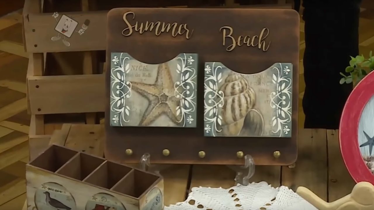 Passo a Passo: Porta Cartas - Coleção Praia
