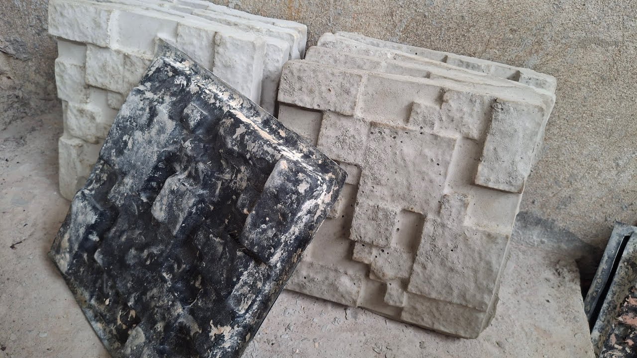 🤑😊Creando PIEDRA fachaleta[PIEDRA ARTIFICIAL],,,RAPIDO Y FACIL 