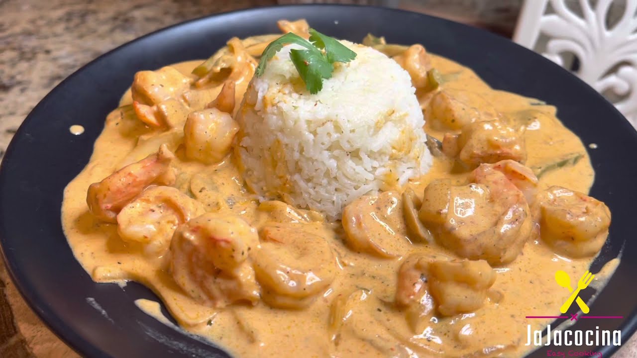 CAMARONES EN CREMA CHIPOTLE