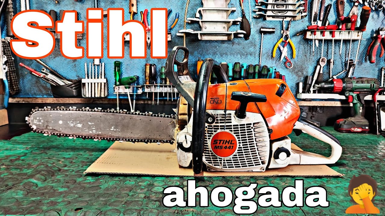 motosierra STIHL ahogada!! 🤦🤯 ms441.