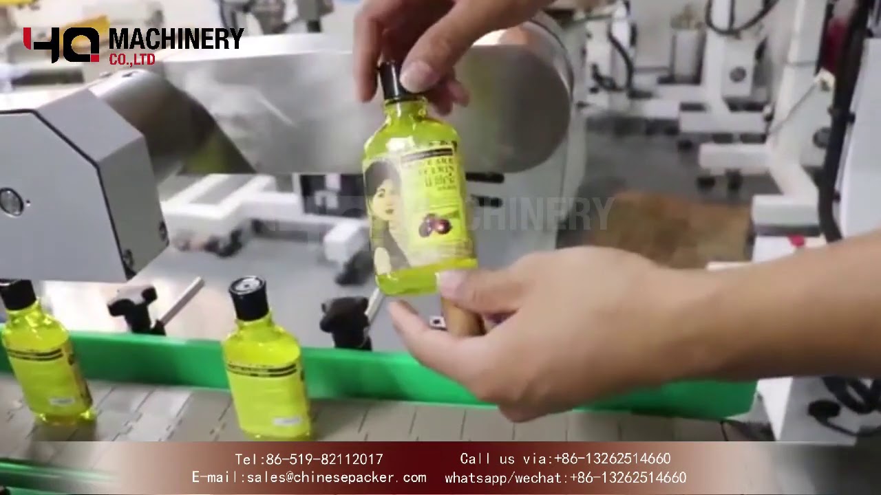 Automatic wrap around labeling machine for oval bottles|plastic & glass bottle label applicators