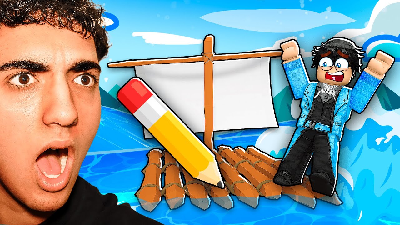 Roblox DRAW A BOAT to ESCAPE...