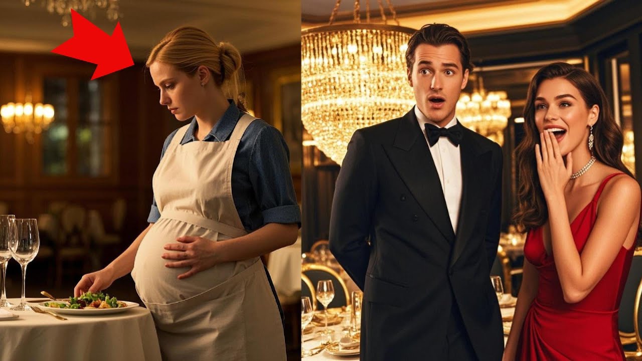 A MILLIONAIRE ENTERS A RESTAURANT AND FREEZES WHEN HE SEES HIS PREGNANT EX-WIFE  AND WORKING ...