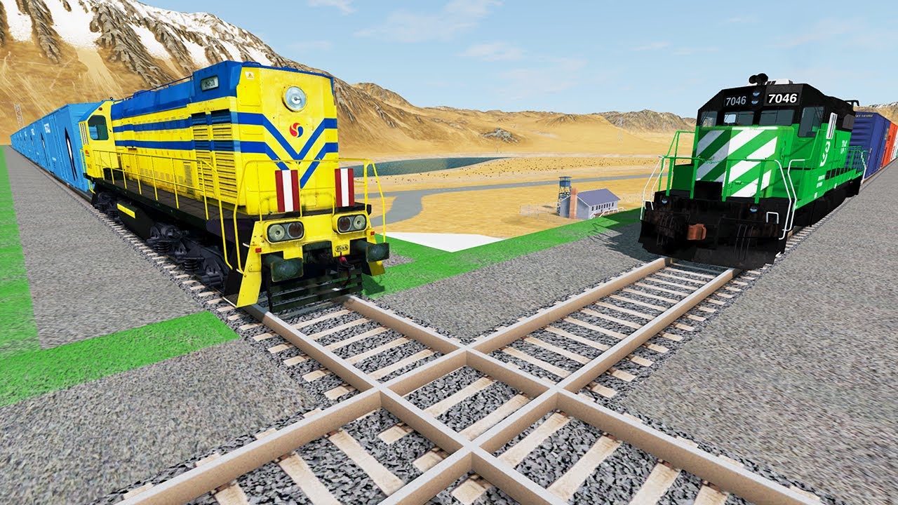 Amazing high Speed Train Vs. Train Crashes | Train Accidents #18 - BeamNg Drive