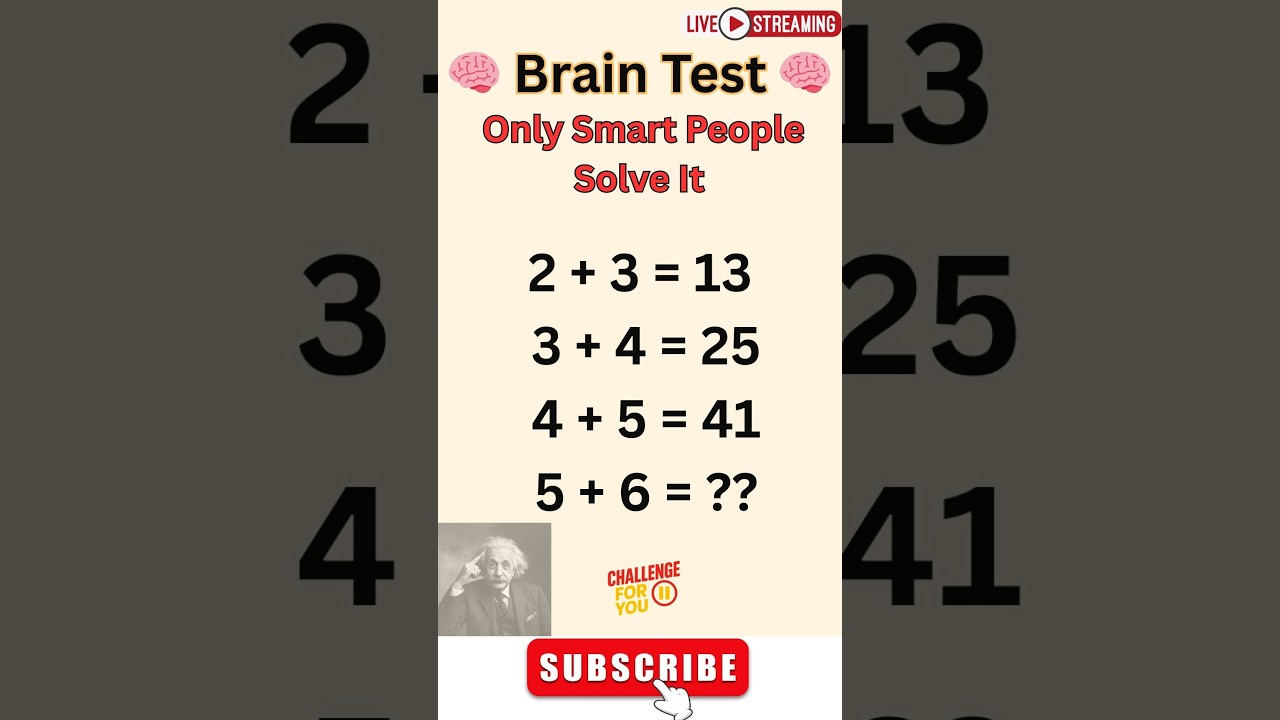 Only Genius Minds Can Solve This! 🔥 Live Maths Puzzle Game Challenge|  IQ test للاذكياء فقط