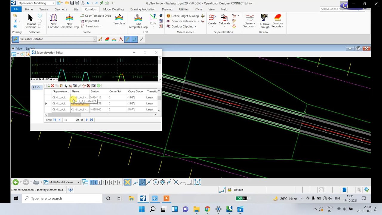 How to create superelevation in OpenRoads | OpenRoads Import Superelevation | OpenRoads Tutorial