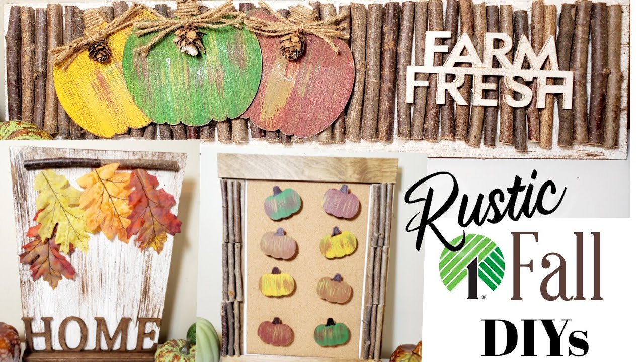 Dollar tree Rustic Farmhouse Fall Diys/Fall 2021/inspired to try.