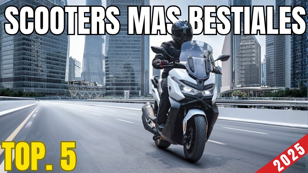 Las 5 mejores SCOOTERS de MEDIA CILINDRADA del 2025