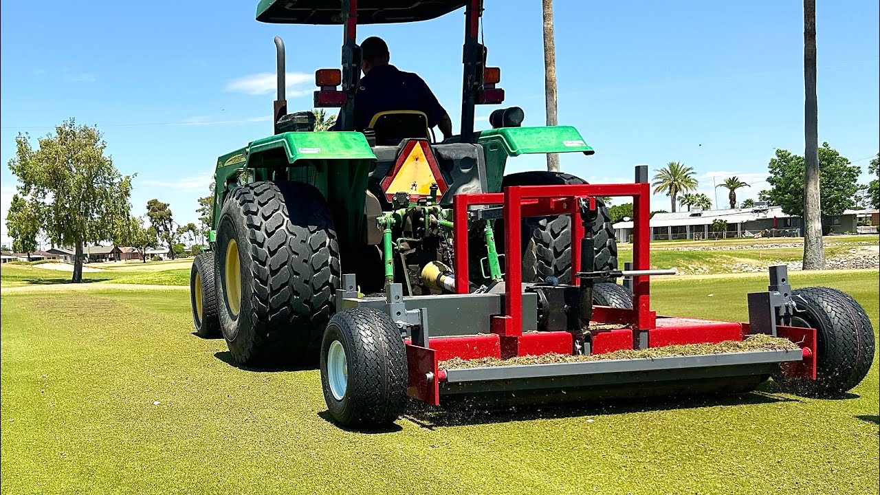 Golf Course PTO-60 Power Turf Renovation