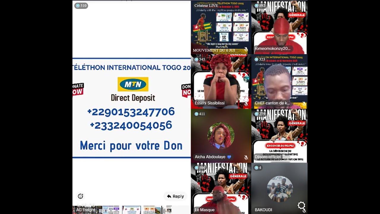 🔴MEGA LIVE: LES BLOGUEURS DONNENT DES INFORMATIONS || ACTUALITE  DU TOGO (24/10/2025)