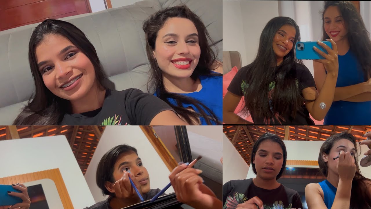 SEJAM BEM VINDO AO CANAL + FAZENDO MAKE COM @beatrizdovalebeserra 😍❤️