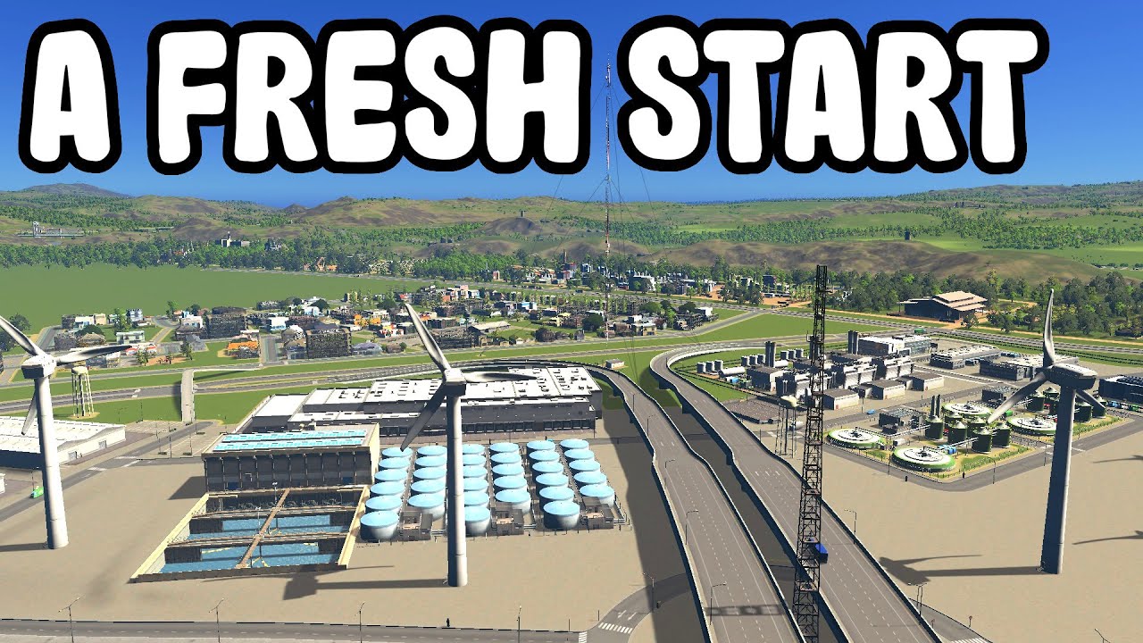 Starting a new City in Cities: Skylines before Cities: Skylines 2!