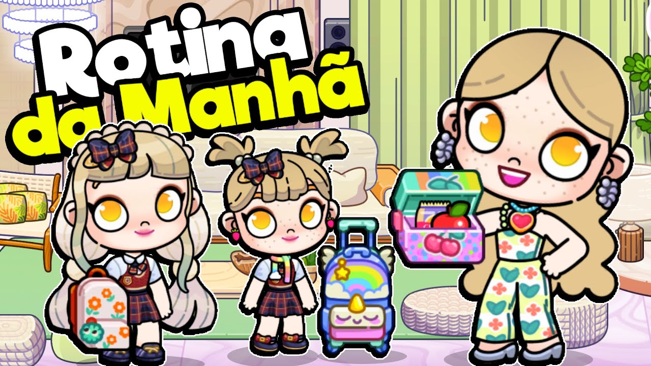 ROTINA DA MANHÃ INDO PRA ESCOLA | ROTINA E HISTORINHAS AVATAR WORLD