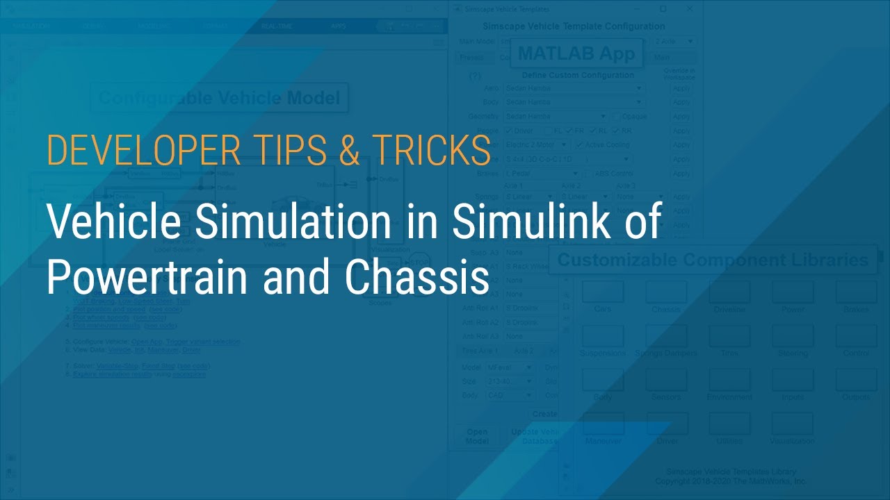 Vehicle Simulation in Simulink of Powertrain and Chassis