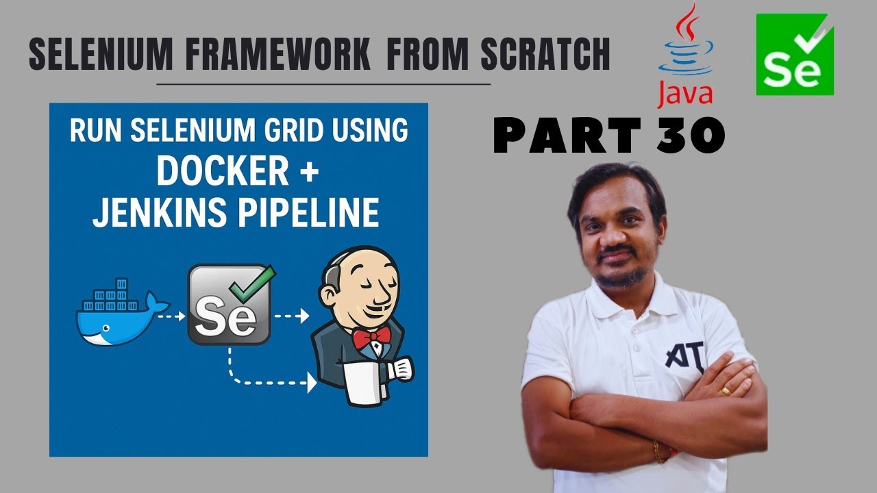 Part 30: Run Selenium Grid using Docker + Jenkins Pipeline using docker compose