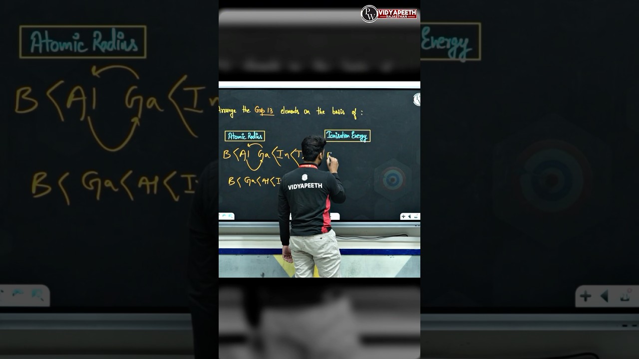 Atomic Radius or Ionisation energy, kaun batayega??🫡 #shorts #pwvidyapeeth