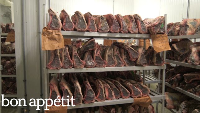 Inside DeBragga & Spitler's Dry-Aging Room