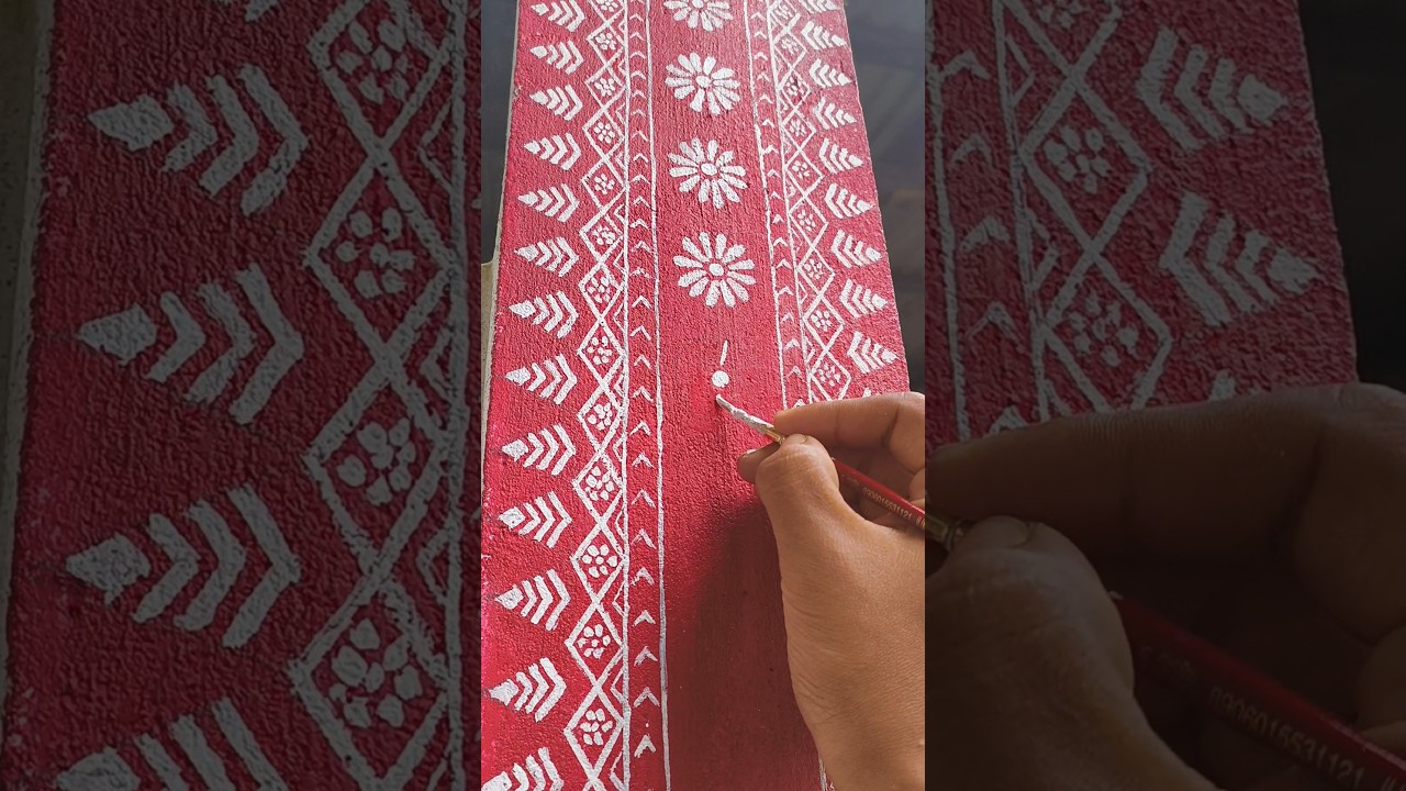 I painted a bodo traditional Aronai#art #shorts #painting
