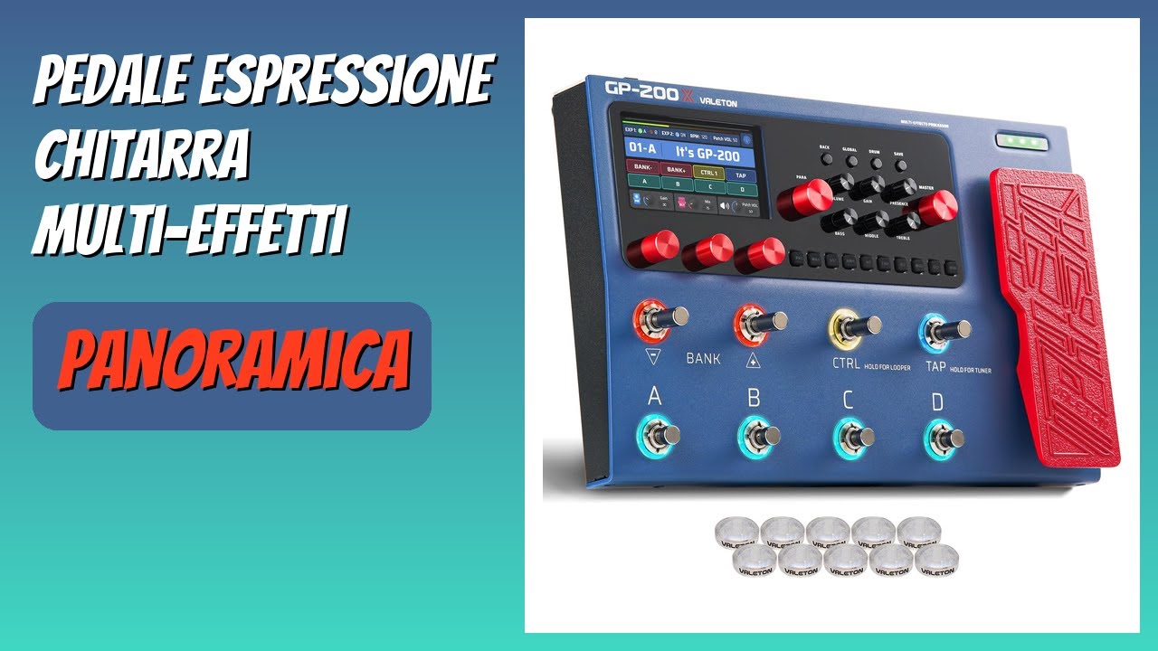 RECENSIONE (2025) : Pedale espressione chitarra multi-effetti. DETTAGLI