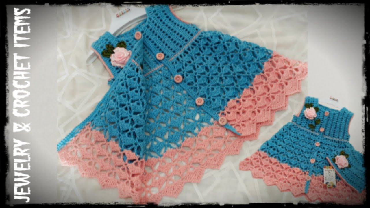 How To Crochet Open Frock(part 1)