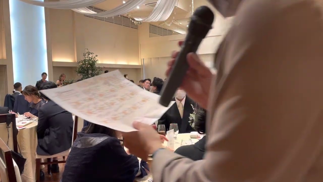 20221008結婚式 再入場〜フォトコンテスト〜サプライズインタビュー〜デザートビュッフェ
