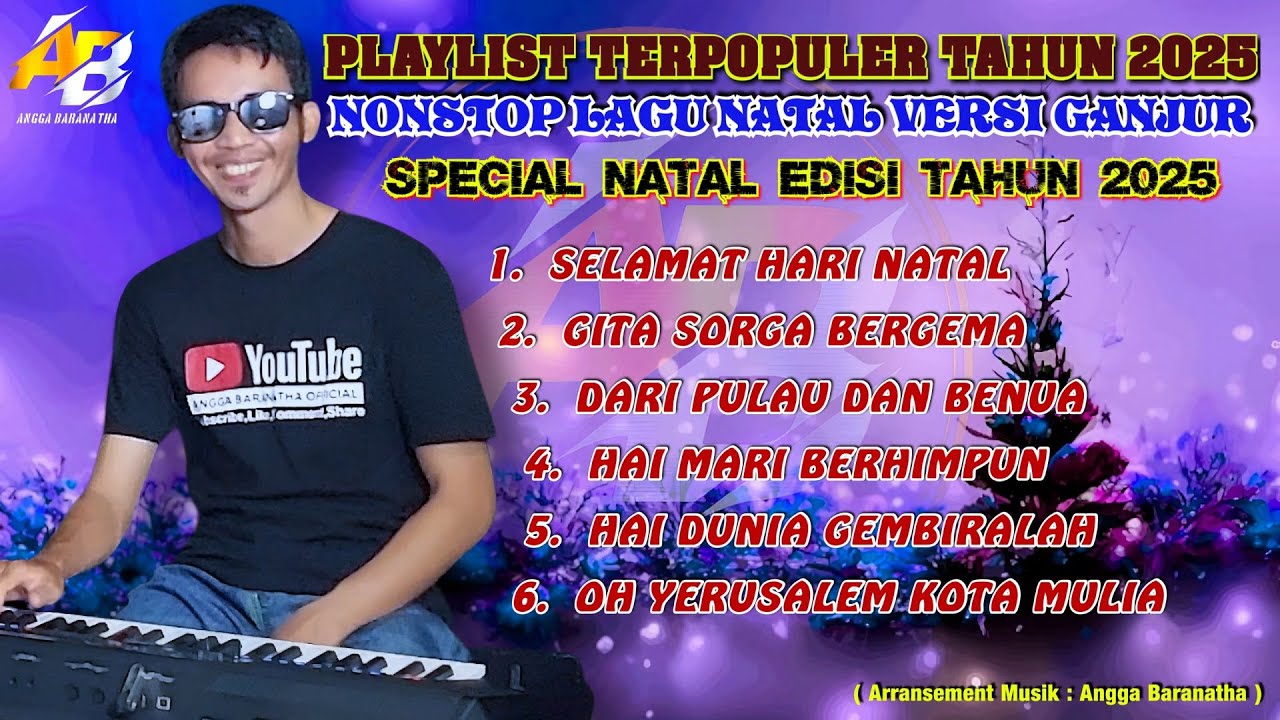NONSTOP LAGU NATAL TERPOPULER VERSI MUSIK GANJUR TERBARU 2025 || AUDIO HIGH QUALITY 🔥🔥🔥