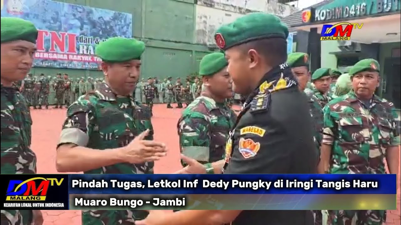 Pindah Tugas, Letkol Inf  Dedy Pungky di Iringi Tangis Haru