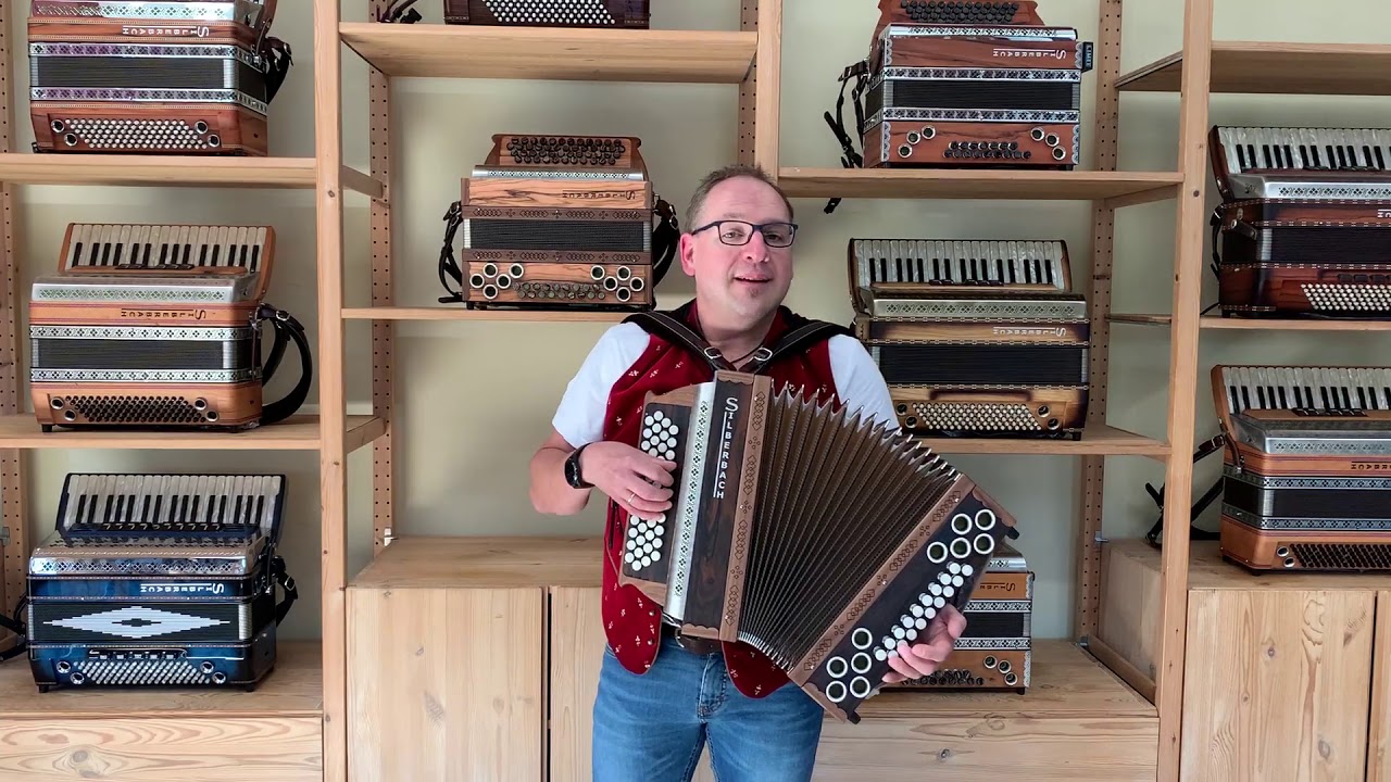 Silberbach Harmonika Modell &bdquo;Rustikal&ldquo;, Harmonika-Haus, Markus Brand