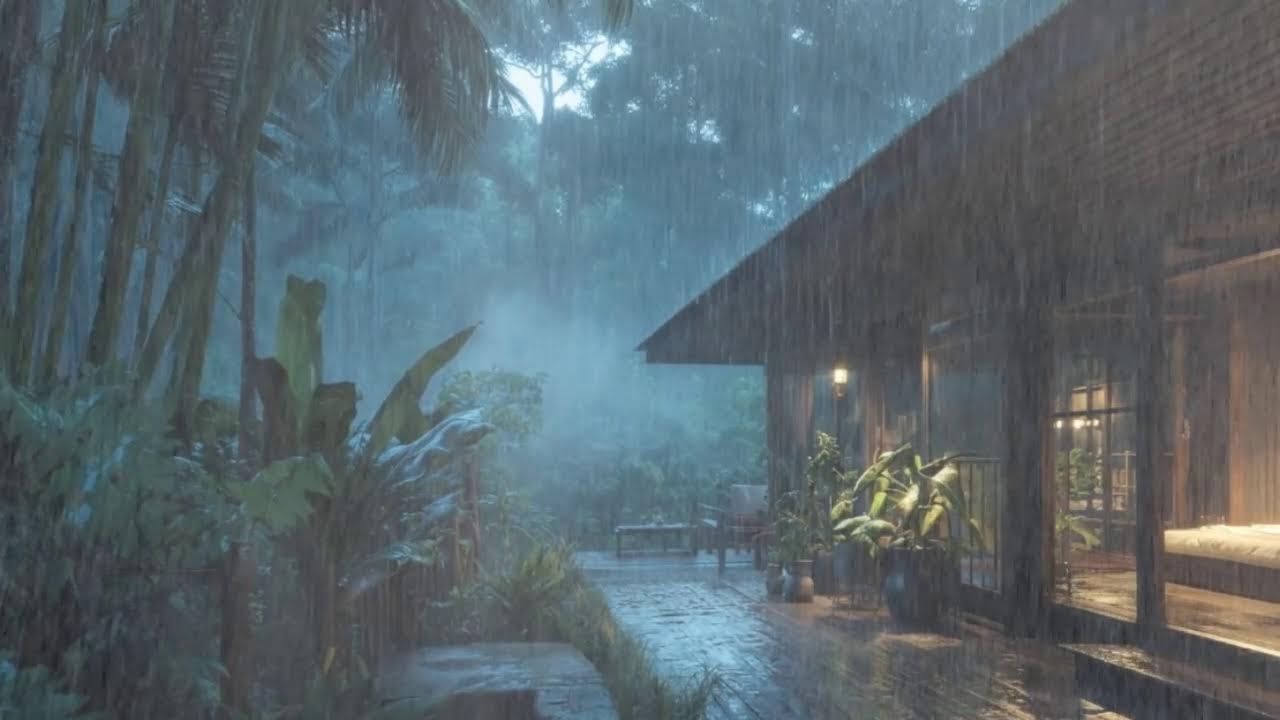 Rain Sounds For Sleeping - 99% Instantly Fall Asleep | Reduce Stress & Anxiety | Dark Screen for Bet