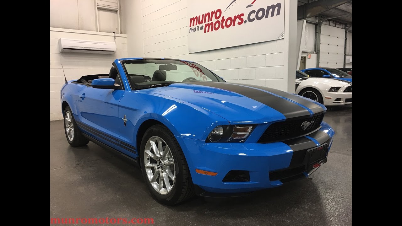2010 Ford SOLD SOLD SOLD Mustang V6 Convertible Grabber Blue Pony Pkg Munro Motors