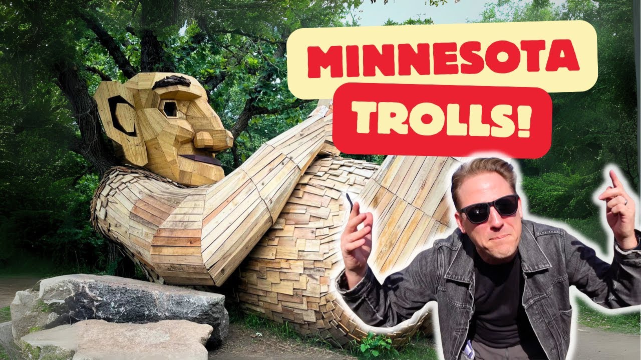 MINNESOTA'S GIANT TROLLS! (Thomas Dambo Trolls) #geocaching