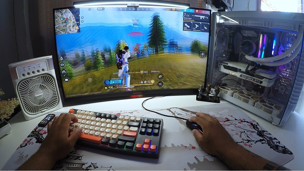 FREE FIRE NA VISÃO DE UM PC 😴🌿O Melhor do Mundo (POV) Handcam
