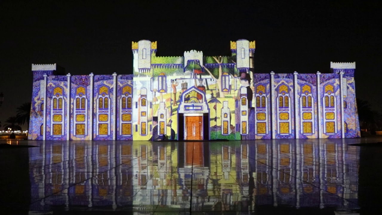 Sharjah police Academy light festival 2018