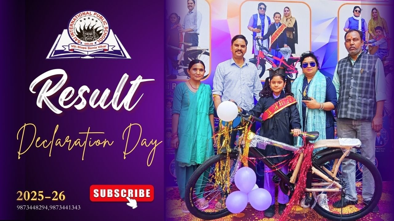 Final RESULT OF 2025-26 #motivation #saiinternationalpublicschool