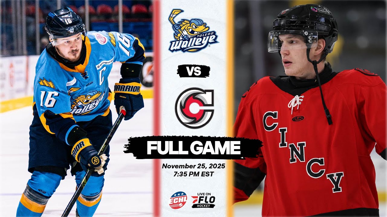 ECHL Free Live Stream - Toledo Walleye vs Cincinnati Cyclones | FloHockey