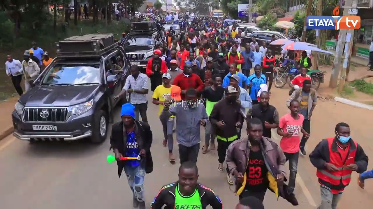 Kisii Town brought to a standstill as President Ruto and Governor H.E Simba Arati make a grand entry