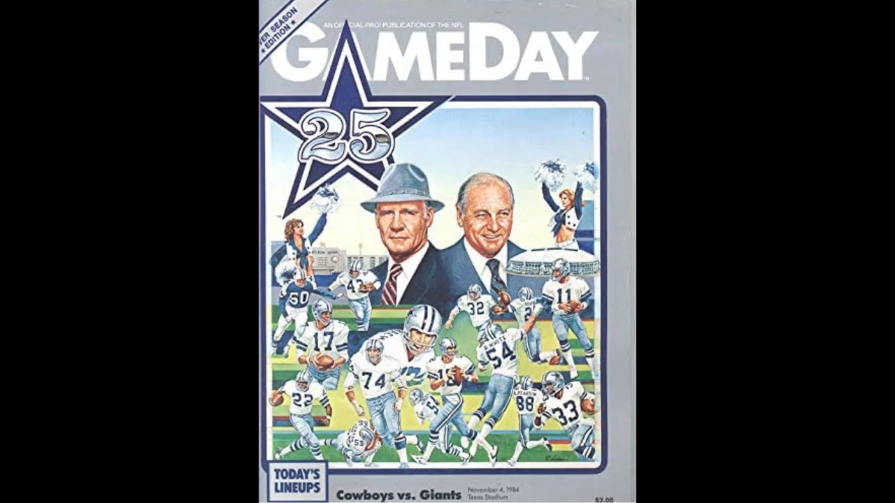 1984 GIANTS AT COWBOYS 1ST HALF