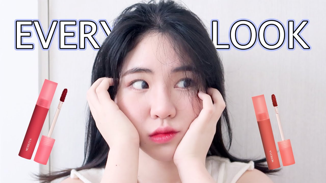 แต่งหน้า Everyday look ปี2021 & รีวิว Merrez'ca Glow Ink Color Lip Tint สายเกาห้ามพลาด | Qmiy